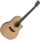 Gear4Music Roundback Electro Acoustic Guitar by Natural
