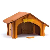 Ostheimer Kerststal met ster + vogelbord