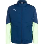 Puma Sportjas 'Individual' donkerblauw / grijs / mintgroen