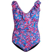 Swim By Zizzi Badpak 'Kitrin' azuur / pink / rood / wit