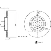 FEBI BILSTEIN Remschijf 186335