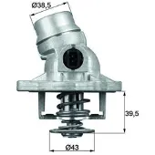 MAHLE ORIGINAL Thermostaat, koelvloeistof TM 12 105