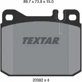 Textar Remblokset 2039204, voor