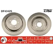 TRW DF4342S Remschijf