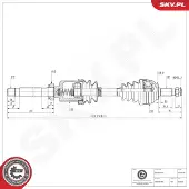ESEN SKV 40SKV190 Aandrijfas