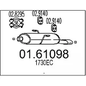 MTS 01.61098 Einddemper