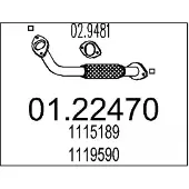 MTS Uitlaatpijp 01.22470