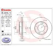 Brembo Remschijf 9954511 voorkant, geventileerd, sterk gecarboniseerd, 1 Stuk