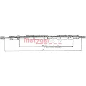 METZGER 10.6026 Handremkabel