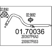 MTS 01.70036 Voorpijp