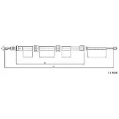 METZGER Kabel, parkeerrem 11.6684