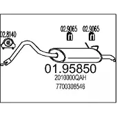 MTS 01.95850 Einddemper