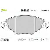Valeo 302022 Remblokken