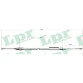 LPR Trekkabel, parkeerrem C1518B