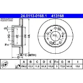 Ate 24.0113-0168.1 Remschijf