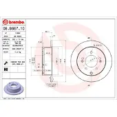 Brembo Remschijf 08.B667.11
