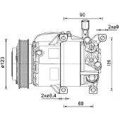 MAHLE ORIGINAL ACP 1459 000P Aircopomp