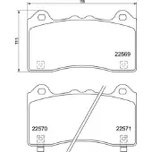 Brembo Remblokkenset, schijfrem P 24 202