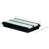 MAHLE ORIGINAL LX 1075 Luchtfilter
