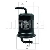 MAHLE ORIGINAL KL 512 Brandstoffilter