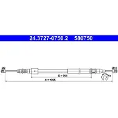 Ate Handremkabel 24.3727-0750.2 ATE voor o.a. OPEL