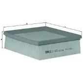 Knecht MAHLE luchtfilter LX 1622