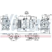 Nissens Compressor, airconditioner 890217
