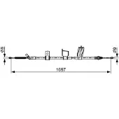 Bosch Kabel, parkeerrem 1 987 482 628 rechts