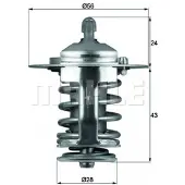 MAHLE ORIGINAL TX 70 82 Thermostaat, koelvloeistof