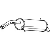 Bosal Achterste uitlaatdemper 154-503