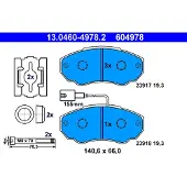 Ate Remblokken set 13.0460-4978.2 ATE voor o.a. CITROEN, FIAT, PEUGEOT