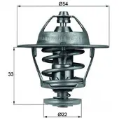 MAHLE ORIGINAL TX 53 85D Thermostaat, koelvloeistof