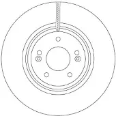 TRW DF6958S Remschijf