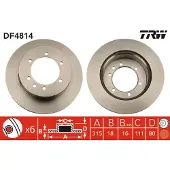 TRW Remschijf DF4814 achter, geventileerd, 1 Stuk