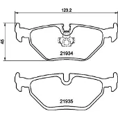 HELLA PAGID Remblokkenset, schijfrem 8DB 355 008-761