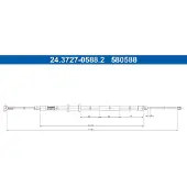 Ate 24.3727-0588.2 Handremkabel