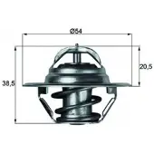 MAHLE ORIGINAL TX 3 87D Thermostaat, koelvloeistof