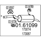MTS 01.61099 Einddemper