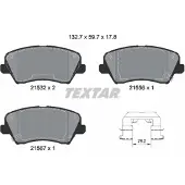 Textar Remblokkenset, schijfrem 2153201