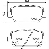 Hella Remblokkenset, schijfrem 8DB 355 039-401