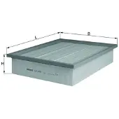 MAHLE ORIGINAL LX 678 Luchtfilter