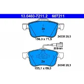 Ate Remblokken set 13.0460-7211.2 ATE voor o.a. ALFA ROMEO