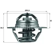 MAHLE ORIGINAL Thermostaat, koelvloeistof TX 88 88D