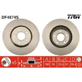 TRW DF4874S Remschijf