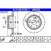 Ate 24.0109-0185.1 Remschijf