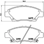 Brembo P 28 050X Remblokken
