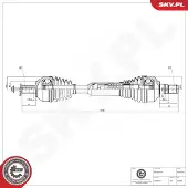ESEN SKV Aandrijfas 40SKV295