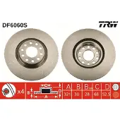 TRW Remschijf DF6060S voorkant, geventileerd, 1 Stuk