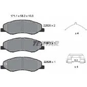 Textar Remblokset 2282601, voor