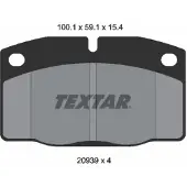 Textar Remblokkenset, schijfrem 2093903